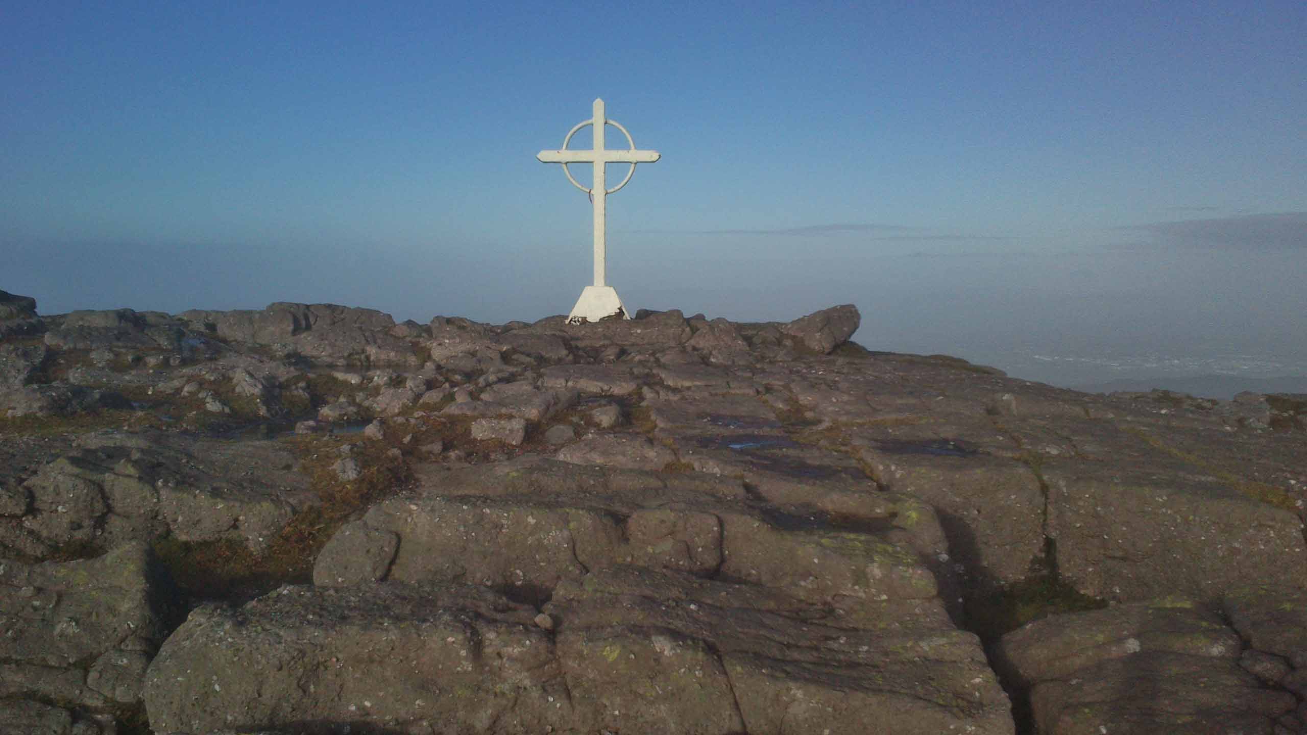 Cross near top of Galtymore